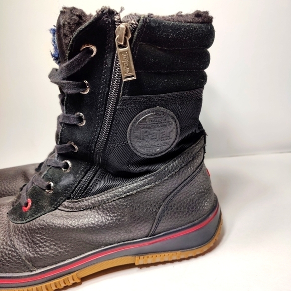 Pajar Canada trooper Waterproof Winter Fur Lined Black Red Men's Boot Sz 11-11.5 - Picture 6 of 11